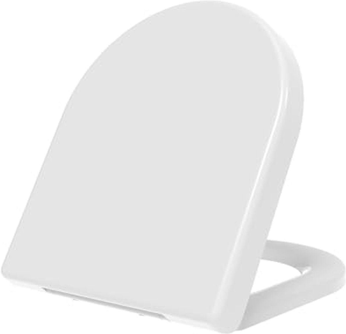 WC-bril D-vorm met softclose en afneembaar ontwerp