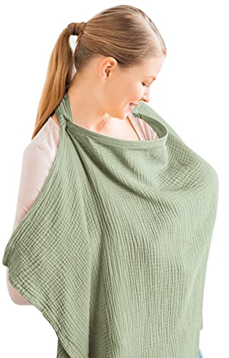 Image of Ademende Borstvoeding Cover van 100% Katoen | Comfortabel en Trendy