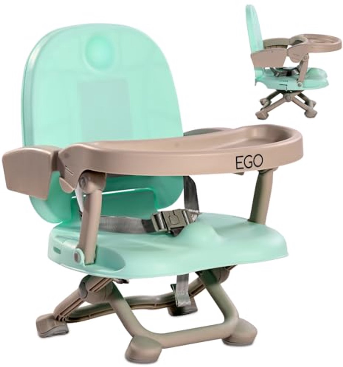 Image of 2-in-1 Kinderstoel met Verstelbare Hoogte en Afneembare Tafel