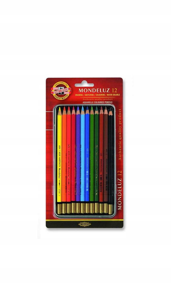 Koh-I-Noor Mondeluz aquarelkleurpotlood, 12 stuks