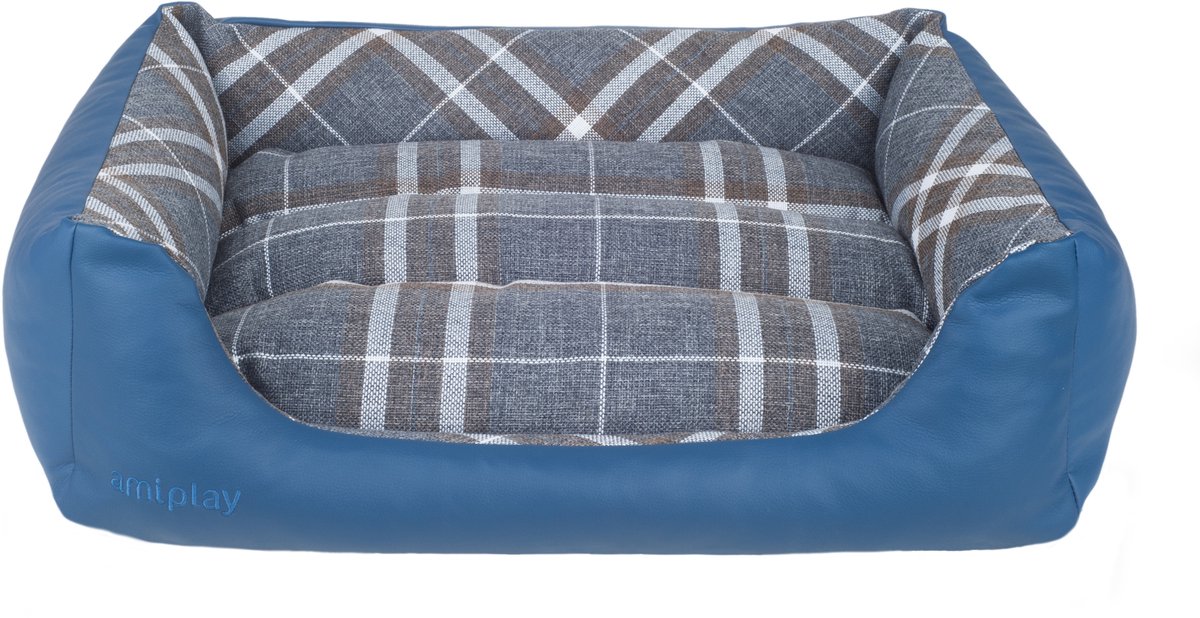 Amiplay Hondenkussen Bank Kent S Blauw 58x46cm