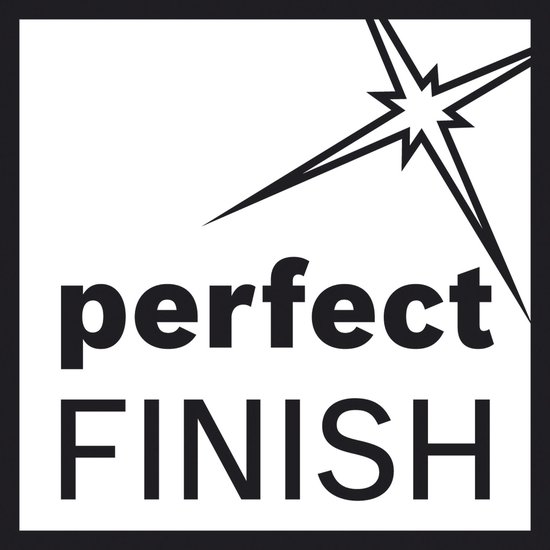 Logo met de tekst 'perfect FINISH' en een ster.