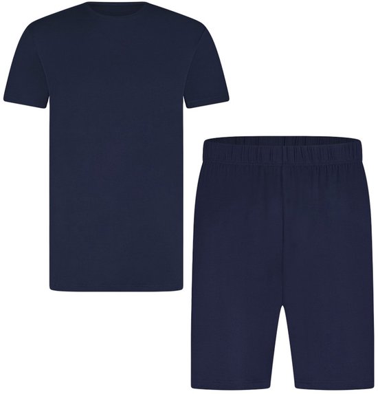 Pyjama en Bamboo Basics confortable et doux à manches courtes Nolan - Bleu marine - XL