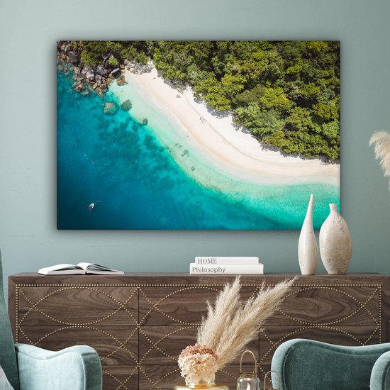 Peintures sur Toile Plage - Pierres - Australie - 150x100 cm - Décoration murale