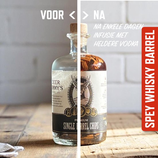 Deer Jimmy's DIY Barrel Chips - The Macallan Whisky Limited Edition - Faites mûrir votre eigen boisson avec des copeaux de bois provenant d'un tonneau de whisky usagé