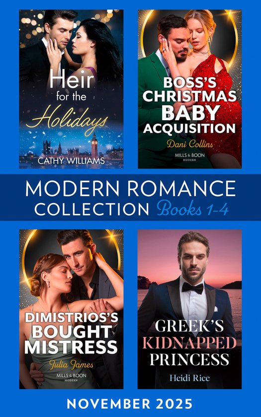 Mills & Boon e-Book Collections - Modern Romance November 2025 Books 1-4