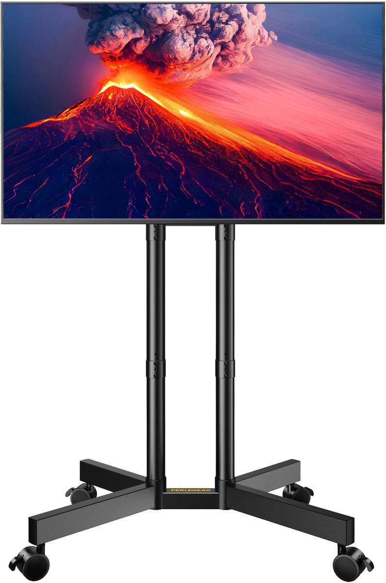 Azomor® Mobiele TV-standaard voor schermen van 32 tot 70 inch met verstelbare hoogte