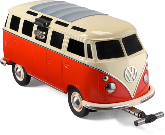 VW Collection - Volkswagen T1 Bulli Bus Verrijdbare koelbox (26 l) - rood van VW Collection — afbeelding 4
