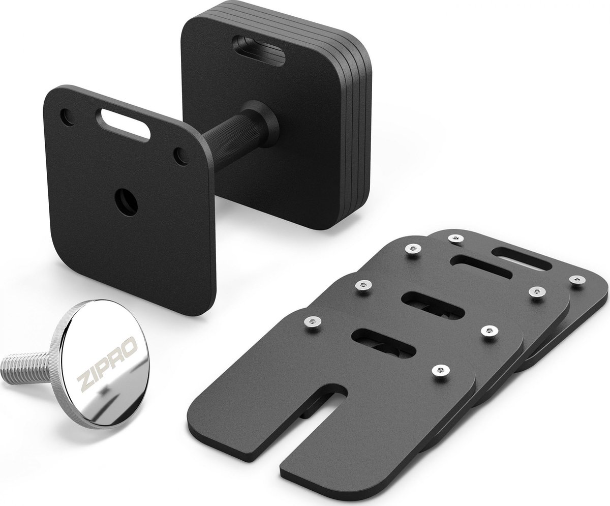 ZIPRO SQUARE 24kg - Verstelbare Dumbbell Staal - Snel Gewichtswisselsysteem - Vierkant - Home Gym Halter – foto 7