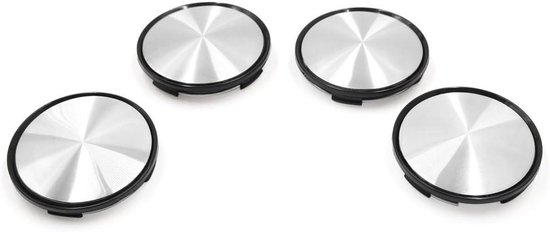 Chrome kunststof wielmoerdoppen 33mm (set van 20 stuks