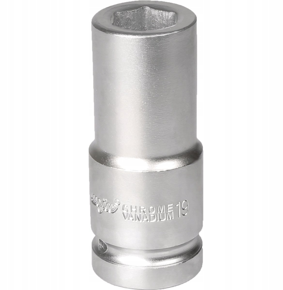 Verlengde 3/4" 19 mm zeskantdop, CrV-staal