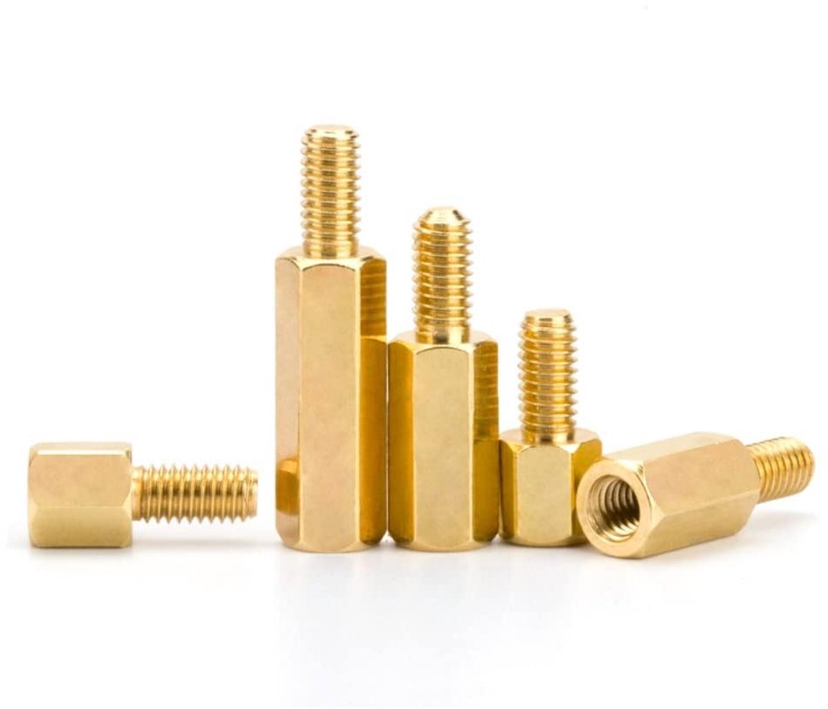 Provento - Hex Messing Afstandhouders PCB Moederbord M2.5 18+6 mm 20 stuks.