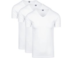 Alan Red Oklahoma T-shirt Stretch Wit (3pack) - Maat S - Heren - Basic T-shirt