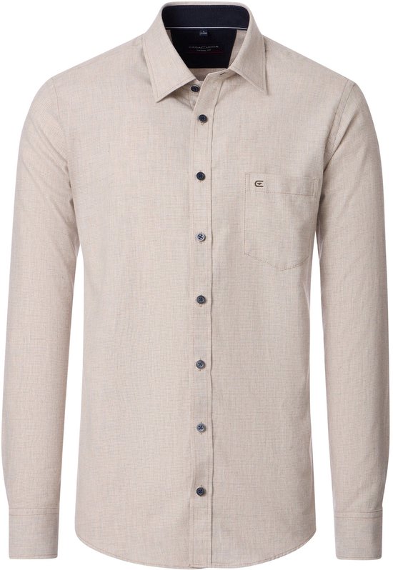 Chemise Casa Moda Structure Beige - Taille 4XL - Homme - Chemises décontractées