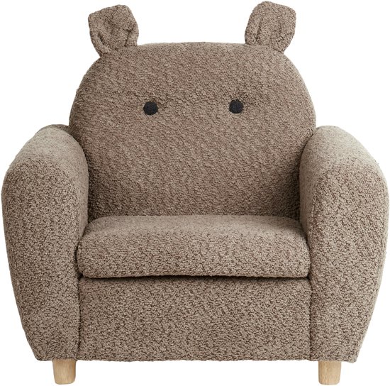 BELIANI MARIBO - Kinderfauteuil - Bruin - Bouclé van Merkloos — afbeelding 3