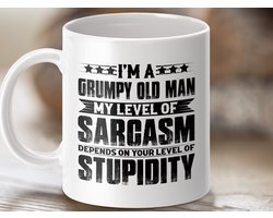 Mok Grumpy Old Man Sarcasm, Cadeau voor Opa, Grappige Mok, Ochtendkoffie Mok, Verjaardagscadeau, Sarcasme Spreuken Mok, Humor Mok