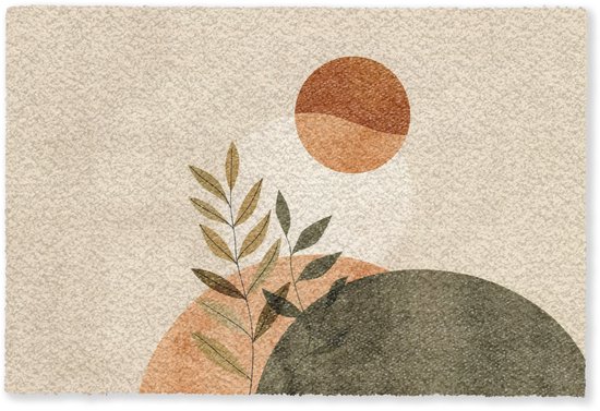 Paillasson 60x40 cm - Paillasson Branches - Formes - Abstrait - Tapis d'intérieur - Paillasson - Paillassons avec imprimé