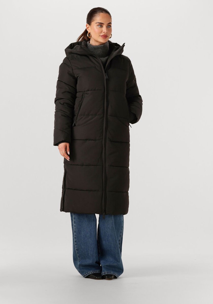 WITHBLACK Wblglorian Long Puffer Jacket Jassen Dames - Winterjas - Zwart - Maat XL