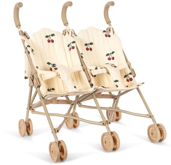 Konges Sløjd Twin Doll Carriage/Poupette/Buggy - Ma Grande Cerise