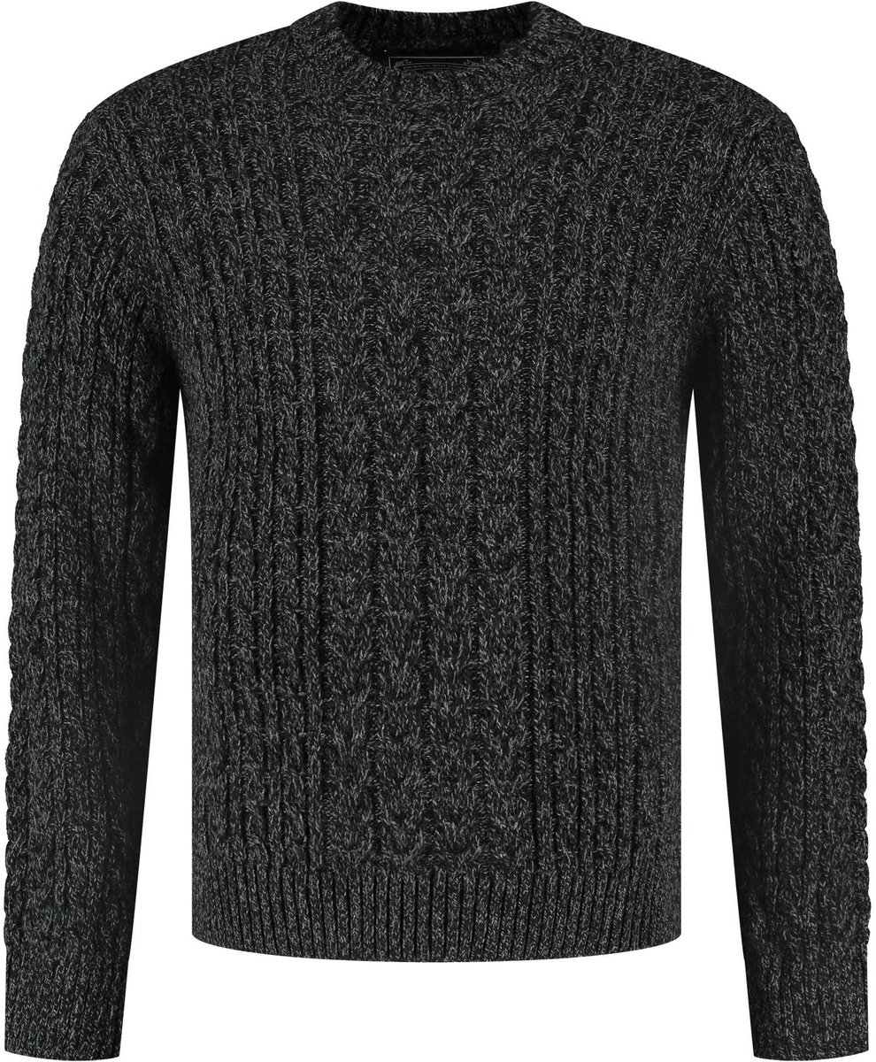 Superdry Jacob Cable Jumper Trui Heren Zwart