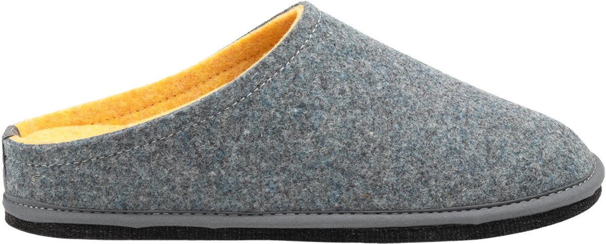 Loewenweiss Lowenweiss Easy Bicolore - Handgemaakte Pantoffels Gekookte Wol - Blauw / Geel - Maat 37