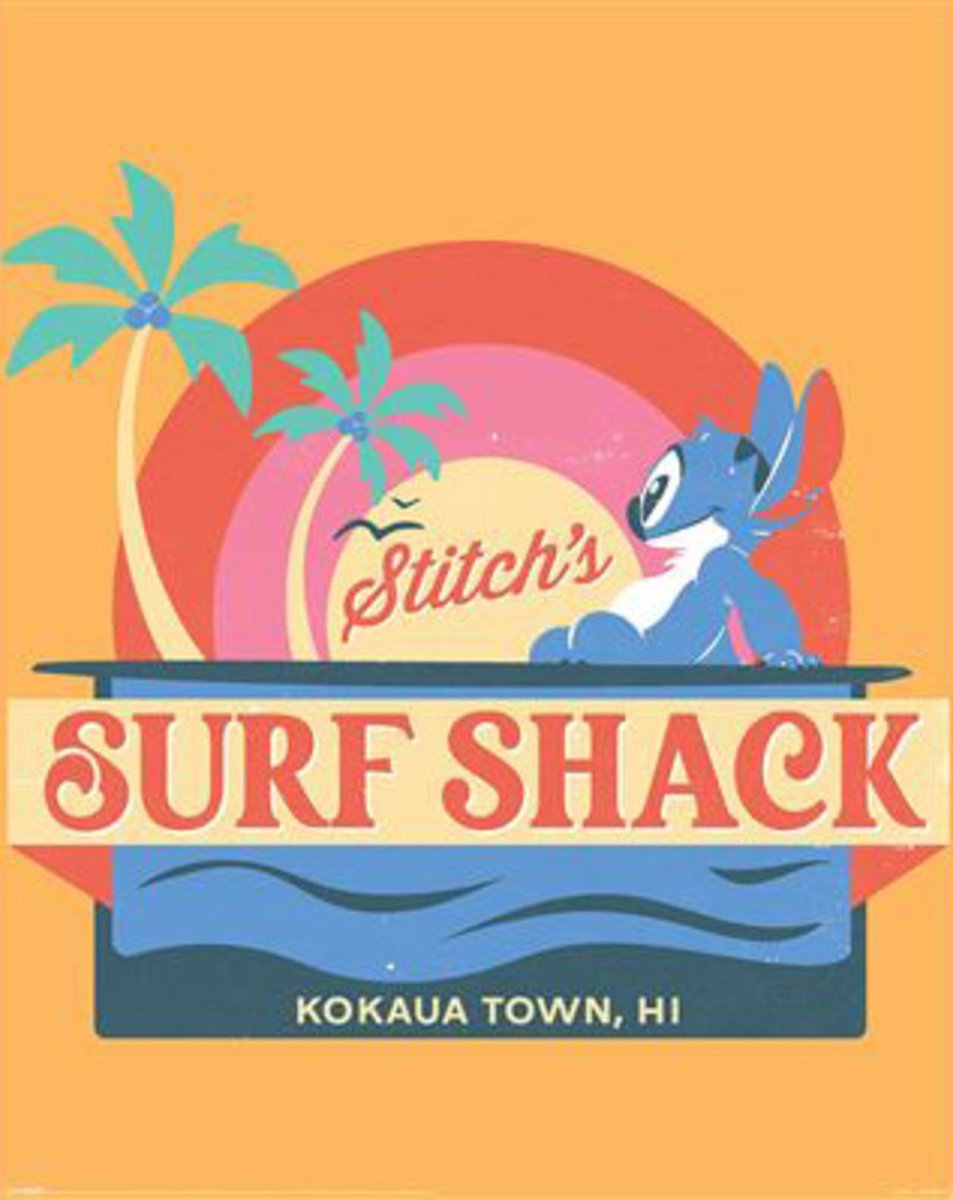 Pyramid Poster Stitch - Surf Shack 40x50cm Divers