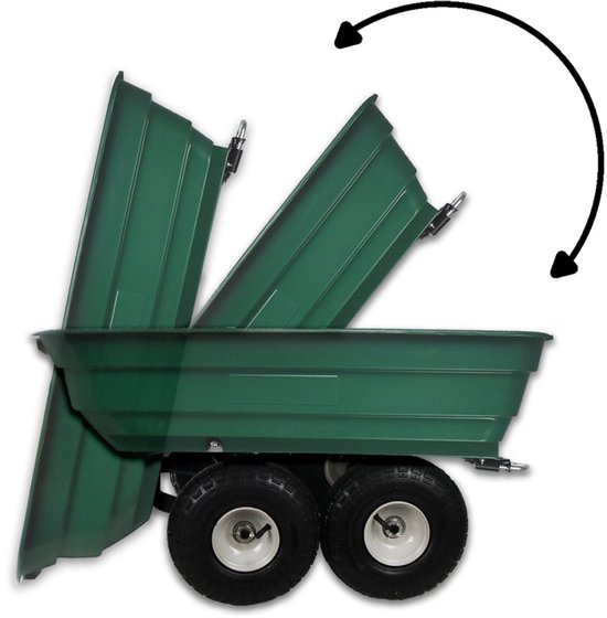 Tuinkar / Transportkar / Handkar - Met Kiepfunctie - Max. 200 kg - 75L van Gardebruk — afbeelding 4