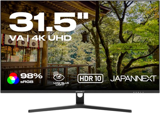 JAPANNEXT Monitor 31.5" VA 4K UHD (3840x2160) | JN-V315UHDR