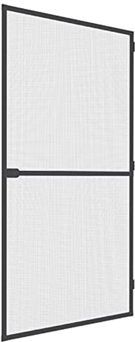 Insectenwerende Deur 100 x 210 cm - Vliegenhordeur, Spanraam, Individueel In Te Korteren, Antraciet