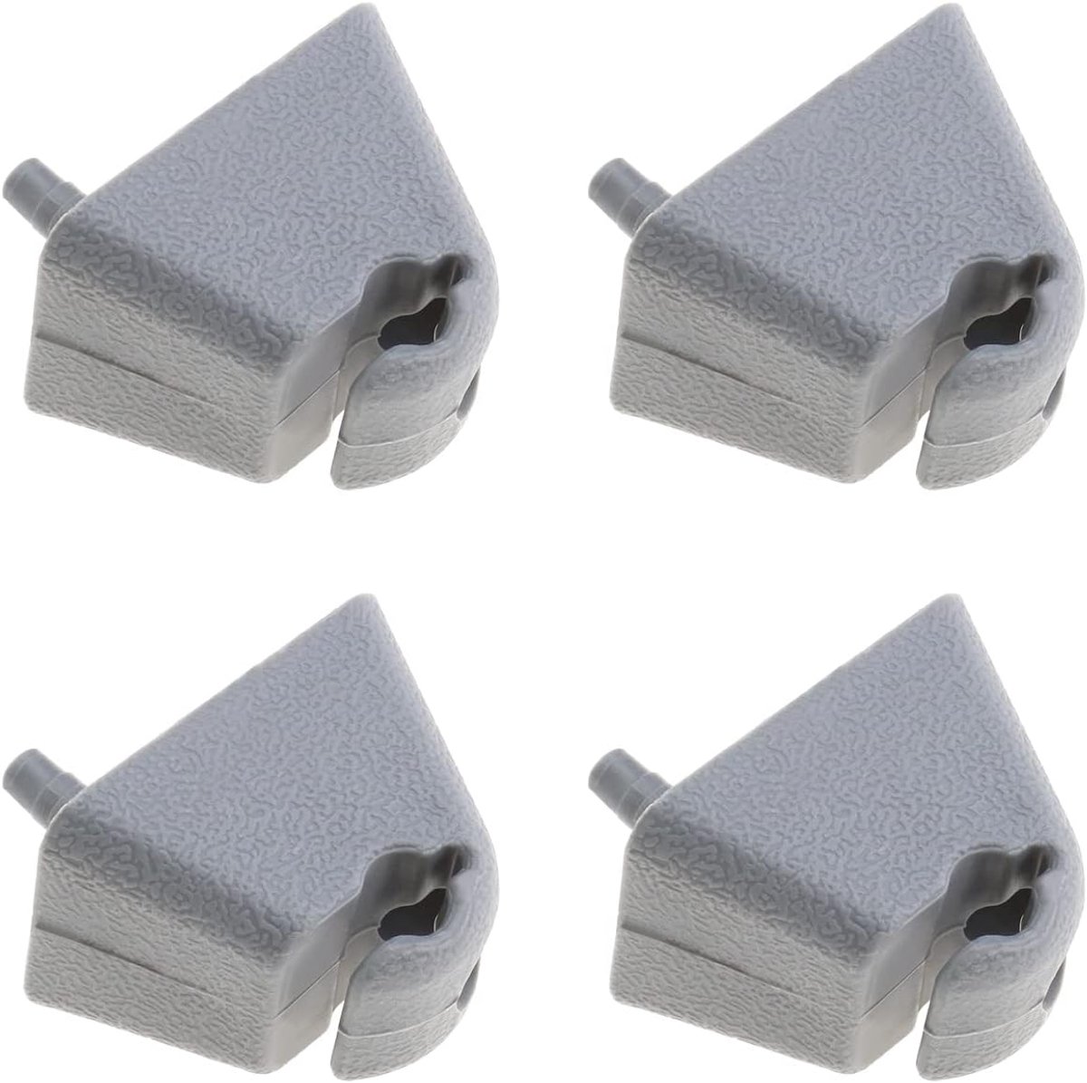 Image of 4 stuks klephaakklem klepklem ophangbeugel auto-interieur vizierpen grijs geschikt voor Carlton Astra F Vivaro A Corsa B Cavalier MK 3