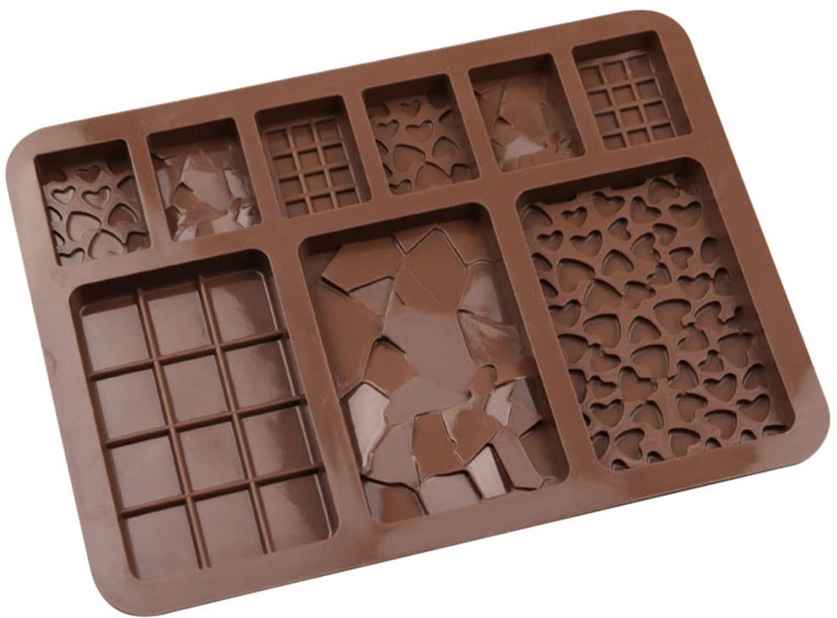 Ibenzoa® Veelzijdige siliconen bakvormen voor chocolade, snoep en ijsblokjes