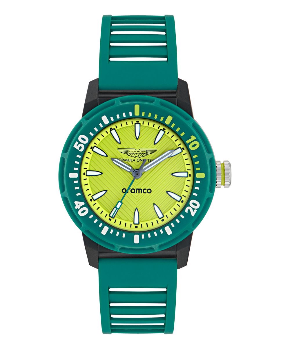 Aston Martin Am Formula 1 PDK W MTFK1F501 Horloge - Siliconen - Groen - Ø 40 mm