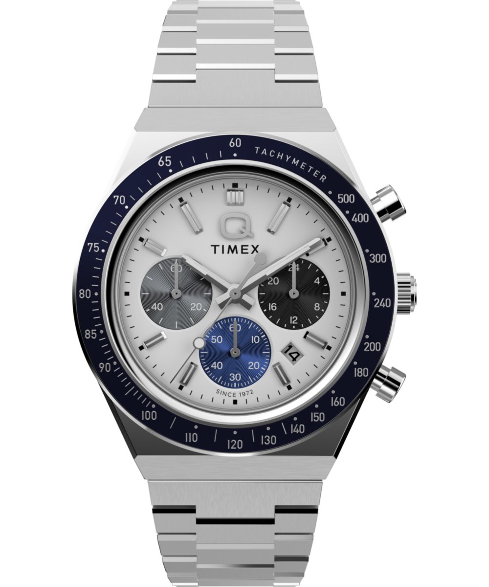 Timex Q Sport TW2Y36200 Horloge - Staal - Zilverkleurig - Ø 40 mm