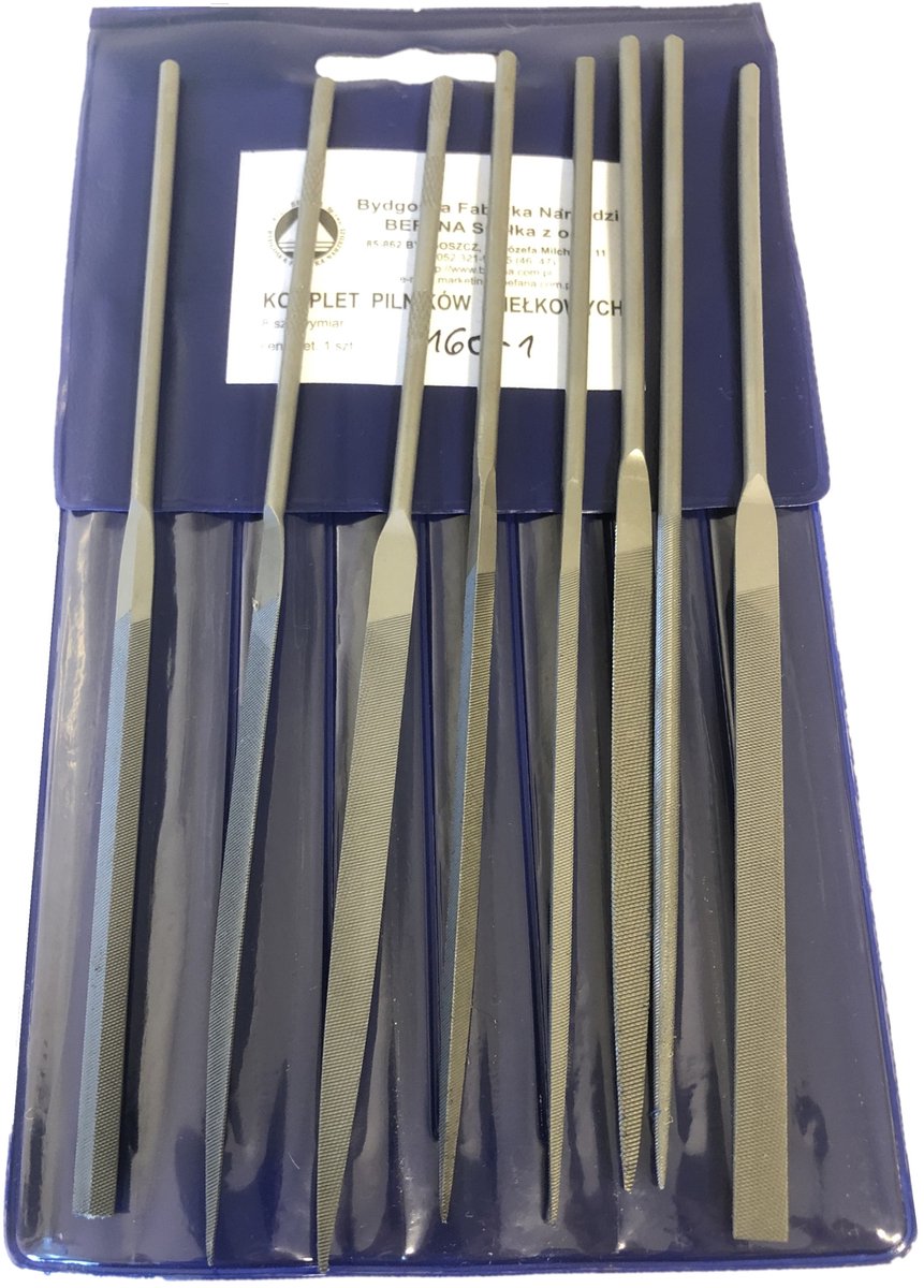 Befana Precisievijllenzenset 8 stuks 160 mm - Fijne afwerking