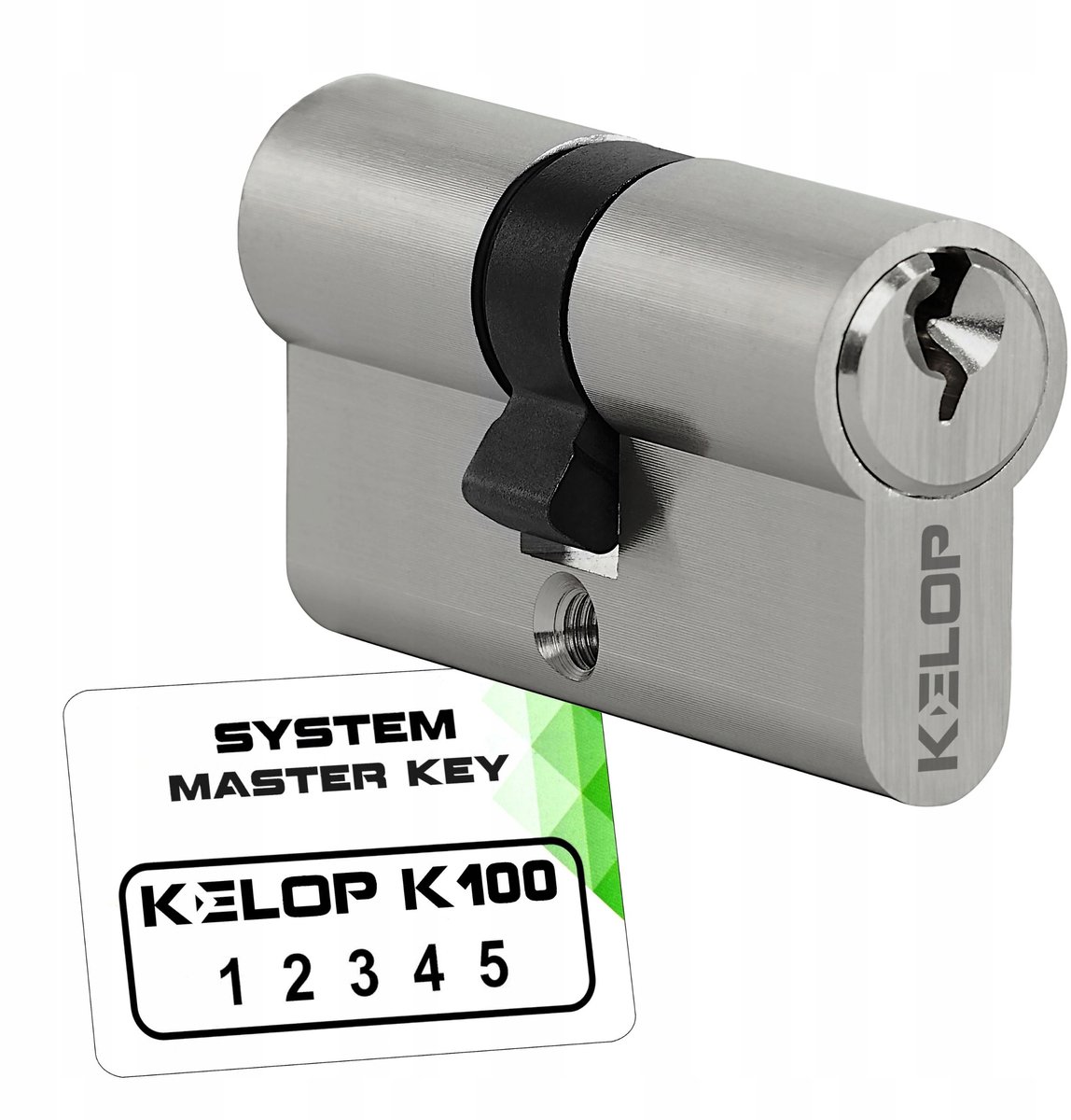 Kelop K100 cilinder 45/50 nikkel hoofdsleutelsysteem