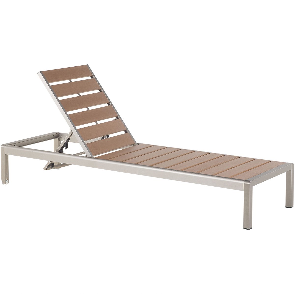 NARDO - Strandstoel - Lichte houtkleur - Aluminium