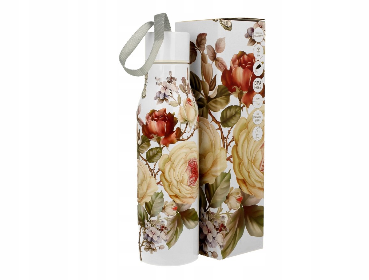 Zahra Thermosfles - Elegante Rozenprint - 500ml