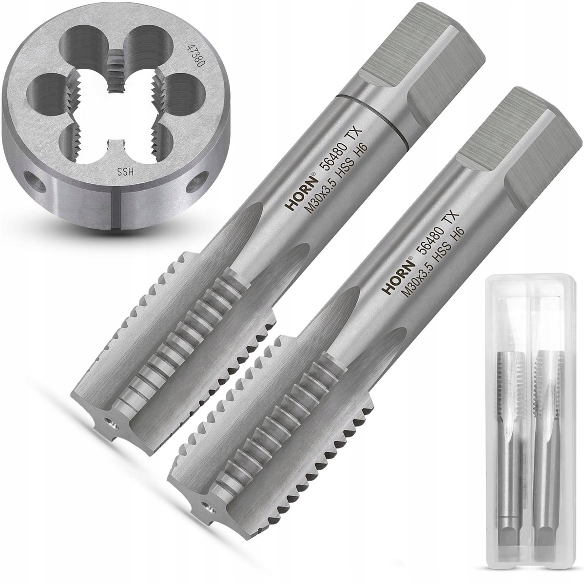 M30x3.5 Schroefdraad Taps & Matrijzen Set - 2 stuks