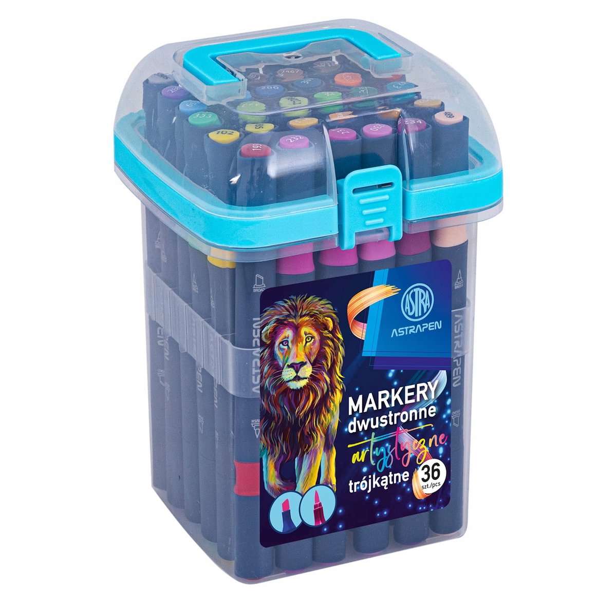 Astrapen Markers: 36 Kleuren, Dubbelzijdig, Penseel & Stifttip
