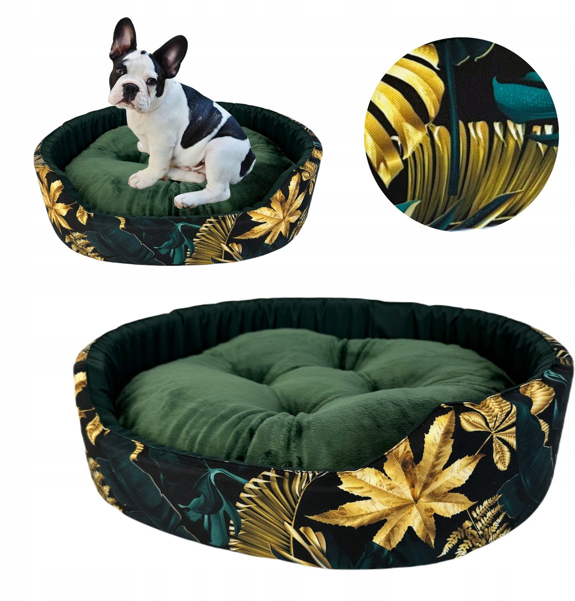 Waterproof Honden- en Kattenbed L met Kussen - Duurzaam & Makkelijk Schoon te Maken