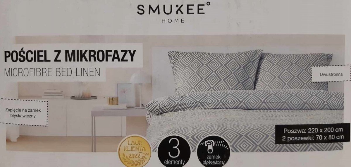 Zachte Microvezel Dekbedovertrek Set 200x220 cm - Tweezijdig & Gecertificeerd