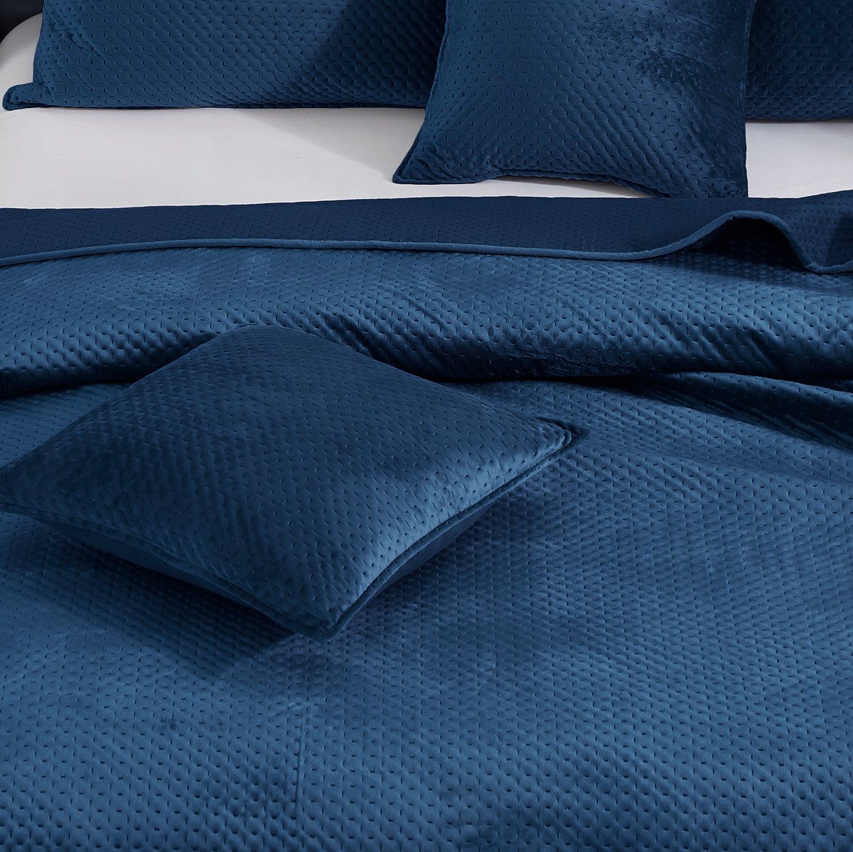 Decoratieve Kussenhoes Maya 50x70cm - Navy Blauw Velours