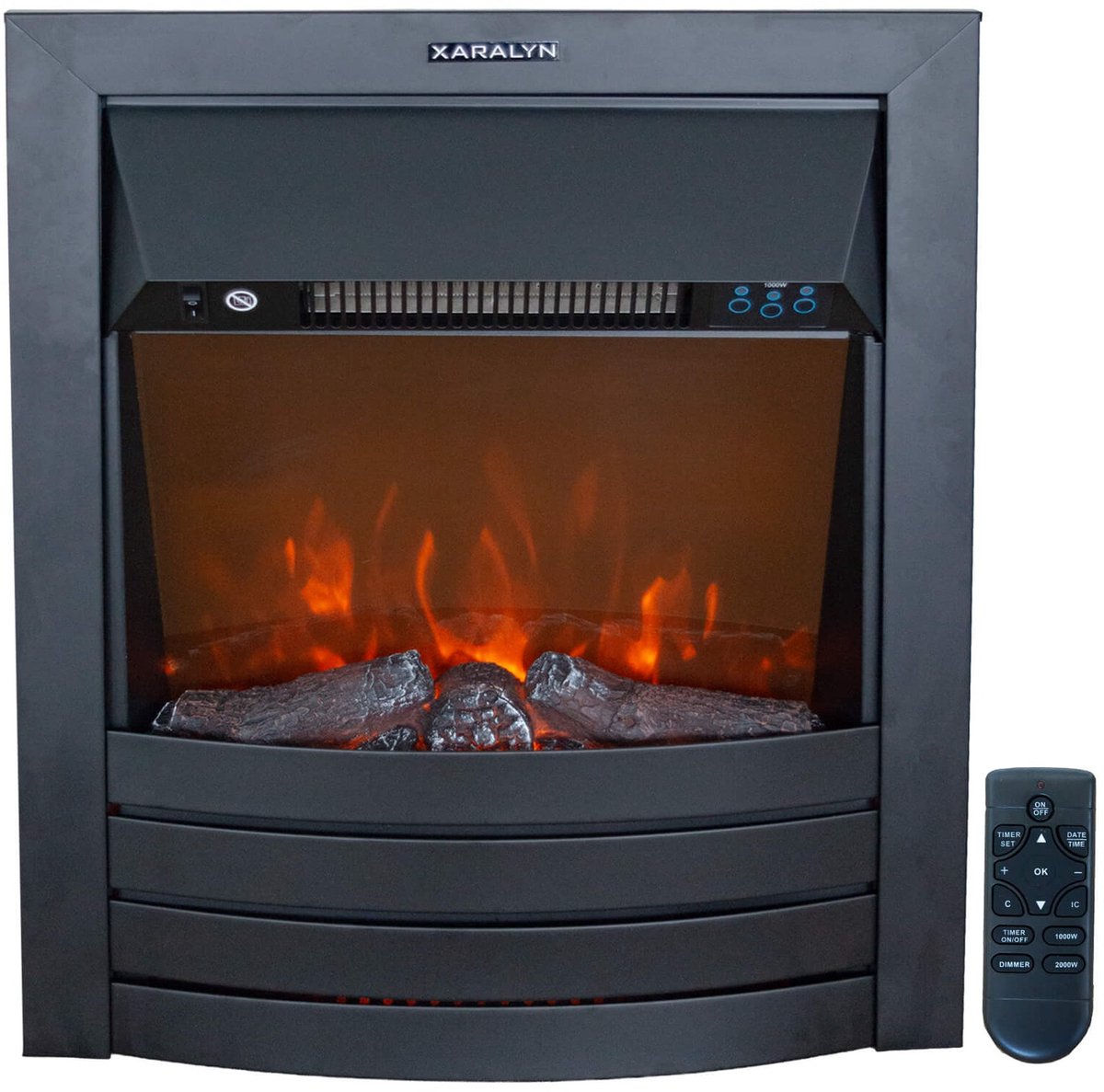 Xaralyn Lagos elektrische LED inbouwhaard - 1800 Watt verwarming - Plug and play