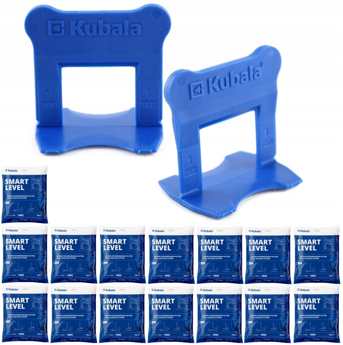 Kubala Smart Level Clips - Waterpas stellen 1mm - Set 1500 st