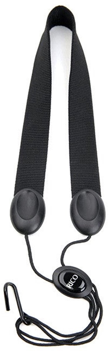 D'Addario Woodwinds SLA11 Rico Saxophone Strap Black voor tenor- en baritonsax