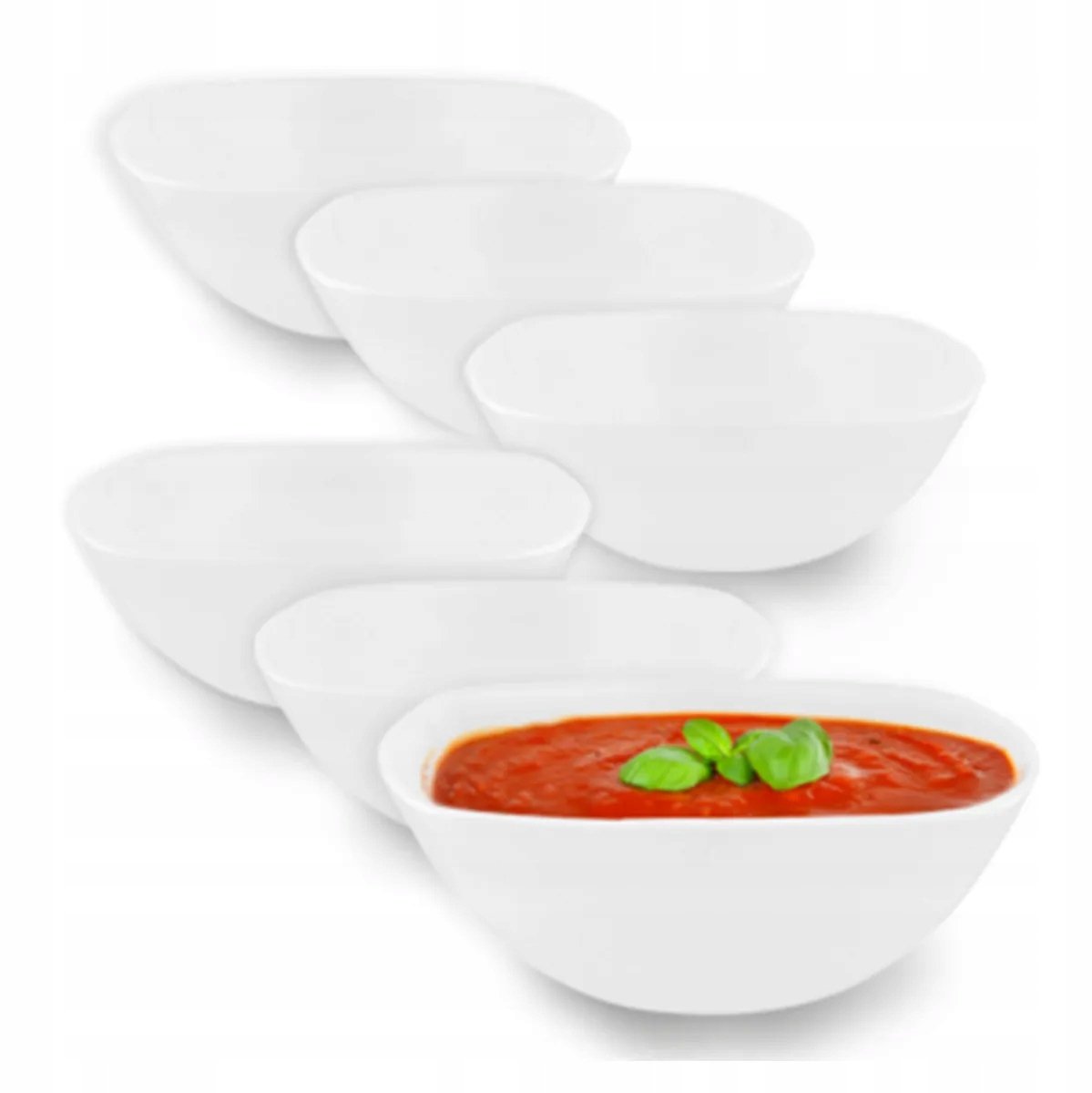 Altom White Harmony Salade komijn 6 stuks, 0,5L, 16 cm