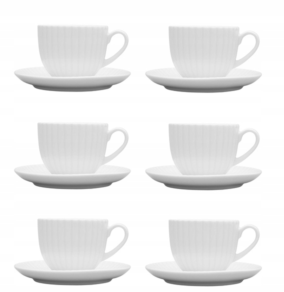 Lubiana Daisy Porseleinen Kopjes & Schotels (12-delig, 6 personen)