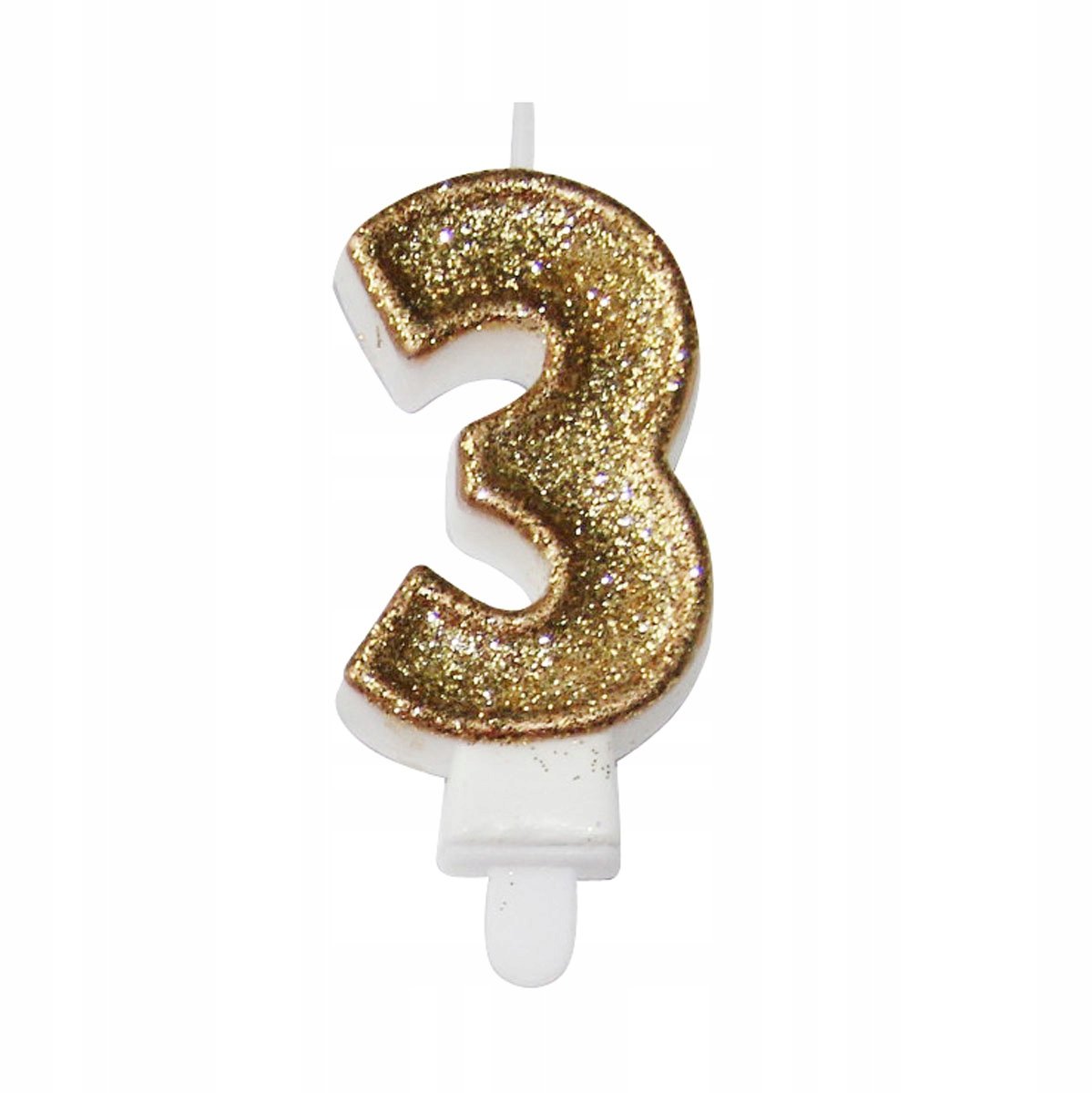 Premium Gooden Kaars Cijfer 3 - 7,3cm