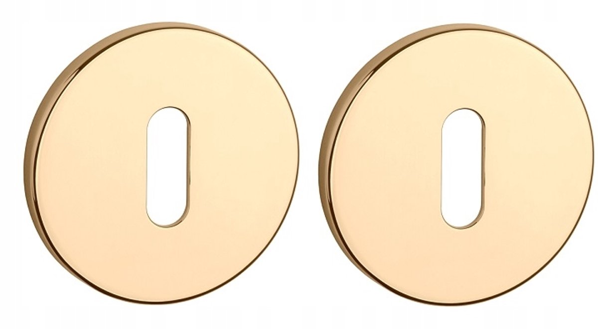 Aprile Prestige Rond Sleutelrozet Ø52x5mm goud gepolijst Rozetten