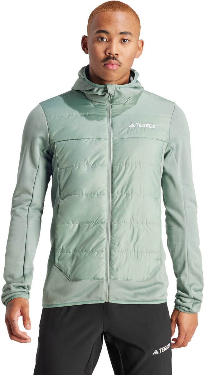 adidas TERREX Terrex Multi Hybrid Insulated Capuchonjack Heren Groen